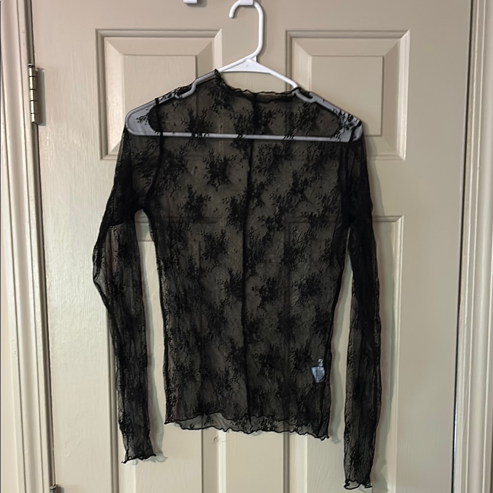 Elegant Black Lace Top